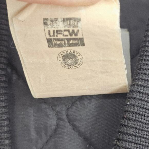 Vintage Carhartt Faded Gray Green Canvas Insulated Vest Men's 2XL Gorp 3789 - Picture 5 of 7